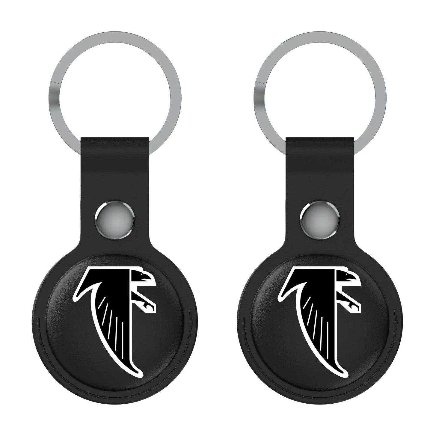 Atlanta Falcons Classic Insignia Black Airtag Holder 2-Pack