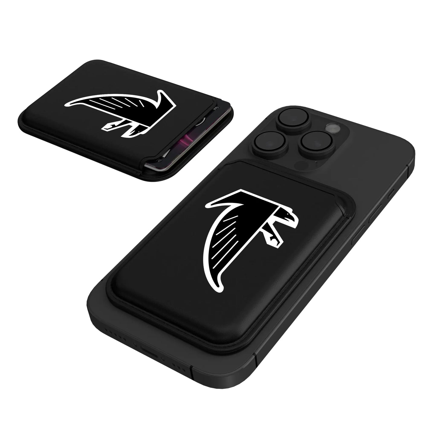 Atlanta Falcons Classic Insignia Black Magnetic Credit Card Wallet