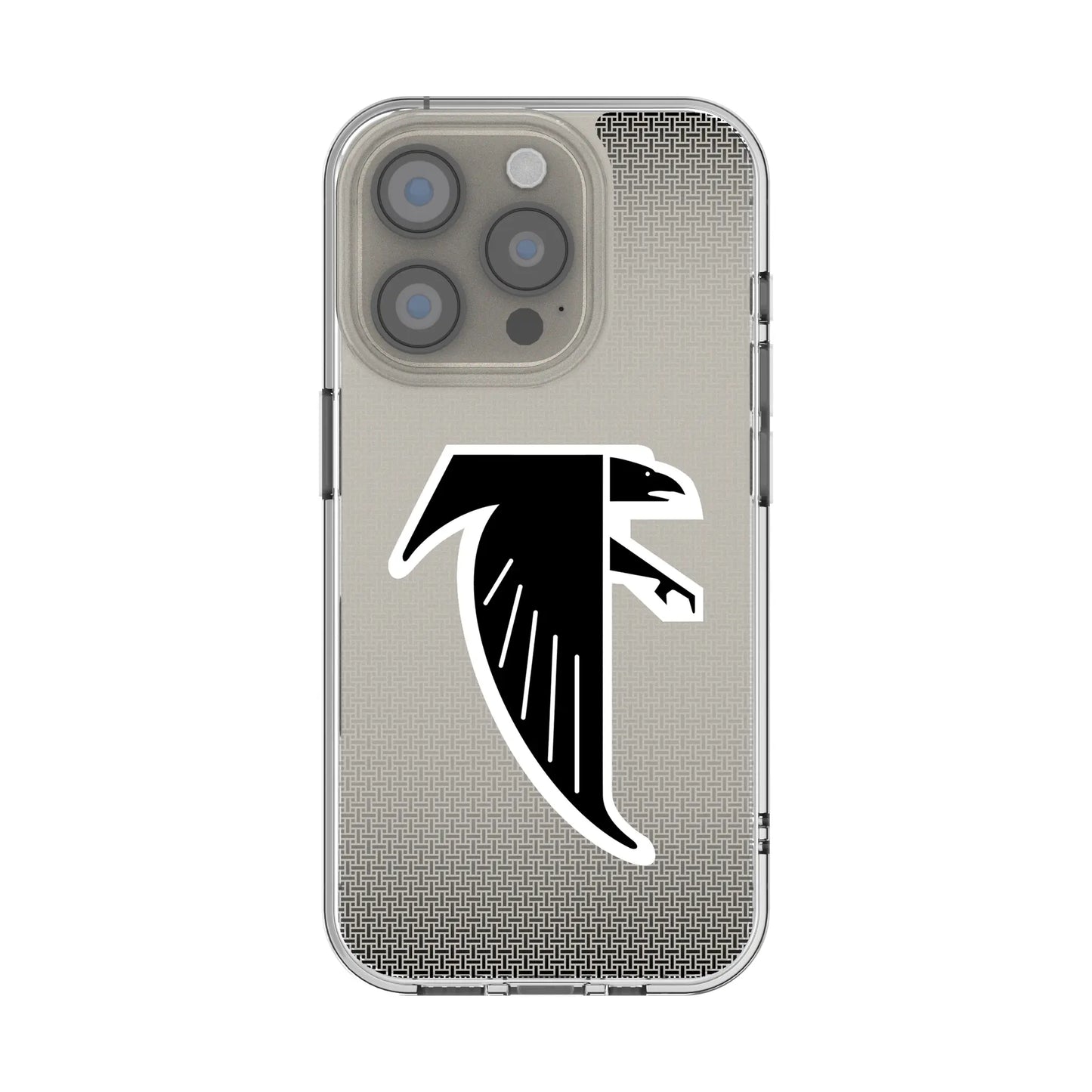 Atlanta Falcons Classic Linen Clear Phone Case for Apple iPhone