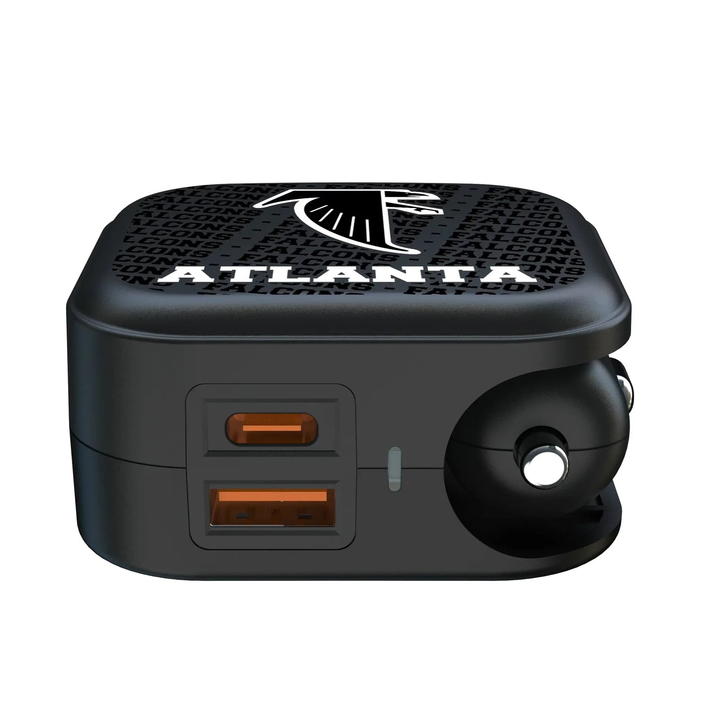 Atlanta Falcons Classic Text Backdrop 2 in 1 USB A/C Charger