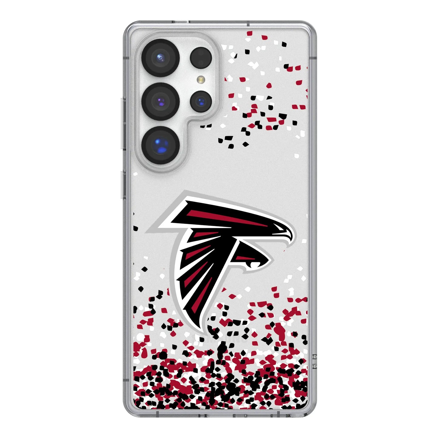 Atlanta Falcons Confetti Clear Phone Case for Samsung Galaxy