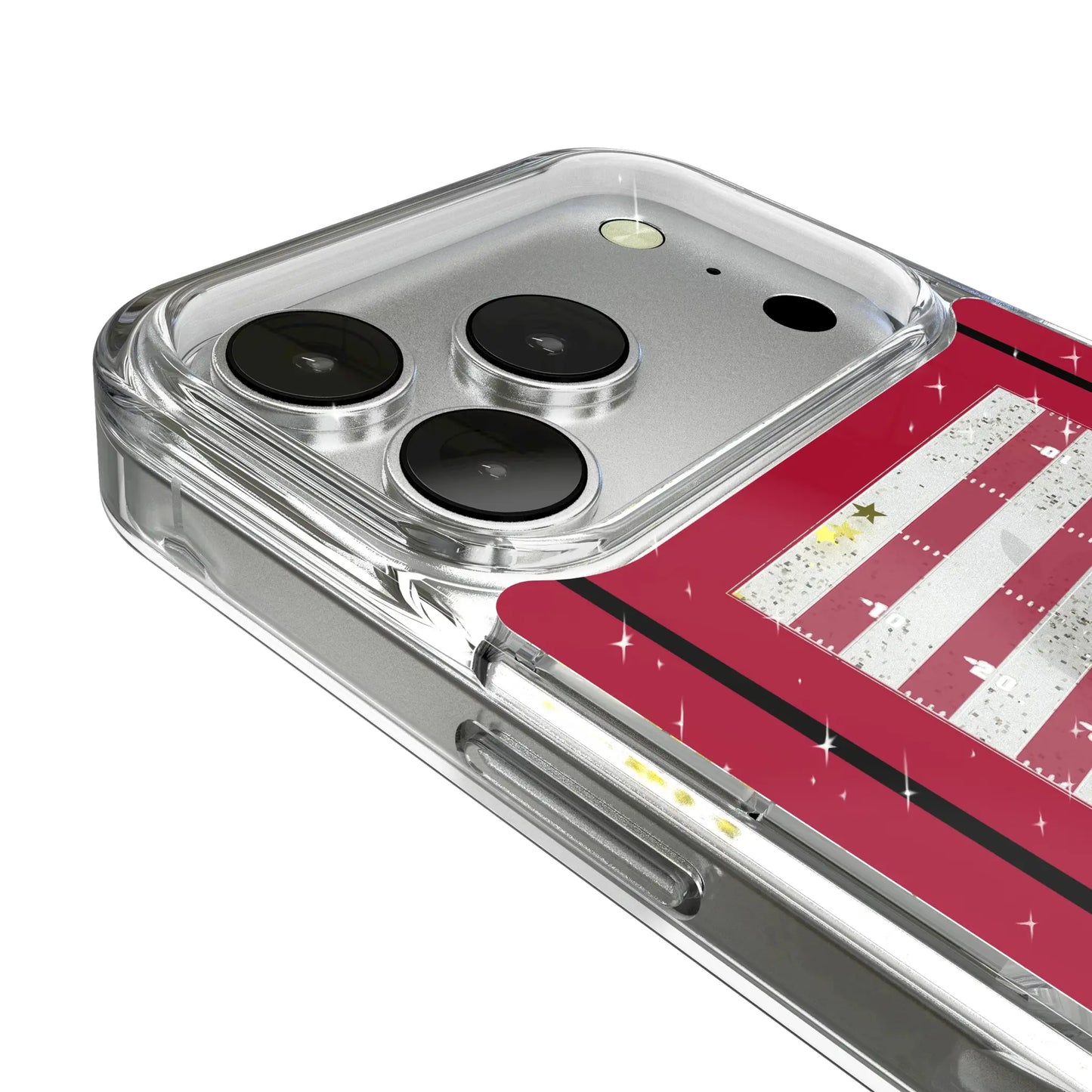 Atlanta Falcons Field Glitter Phone Case for Apple iPhone
