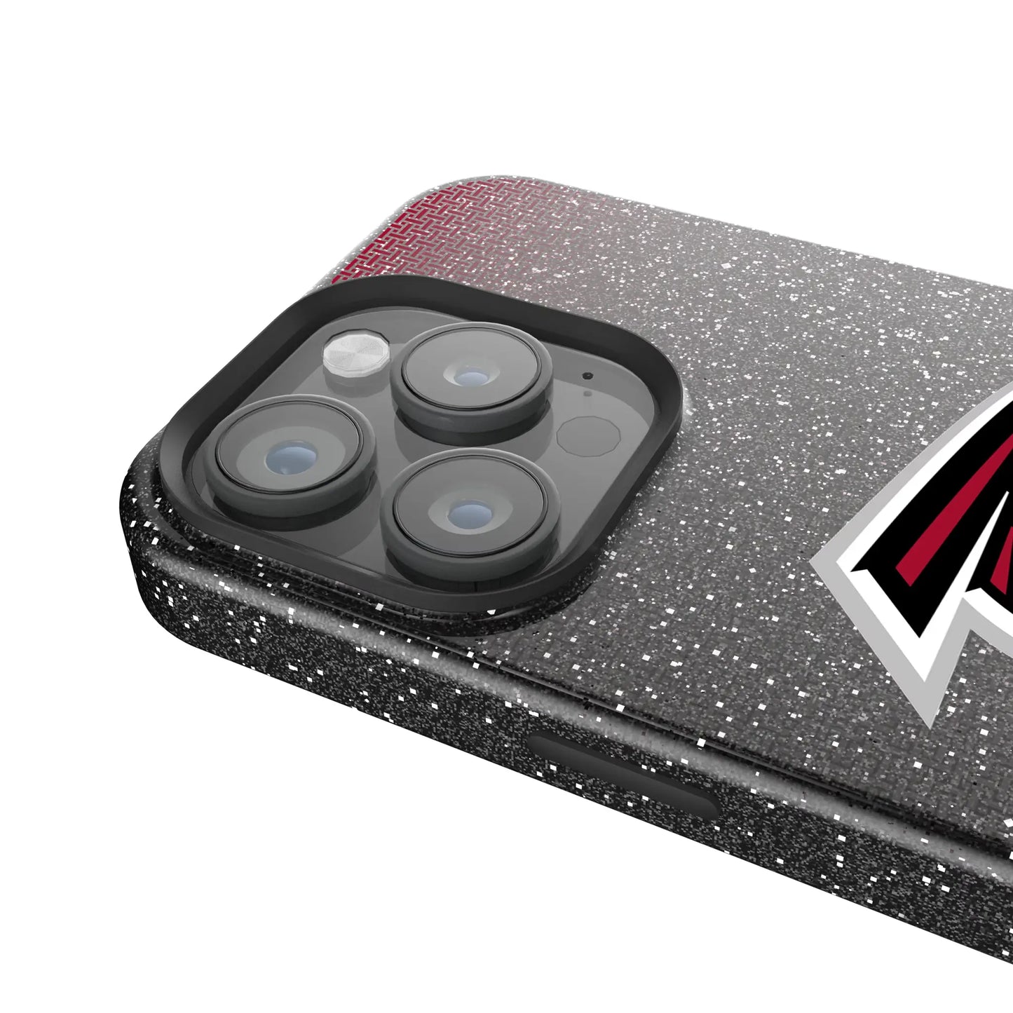 Atlanta Falcons Linen Black Bling Phone Case for Apple iPhone