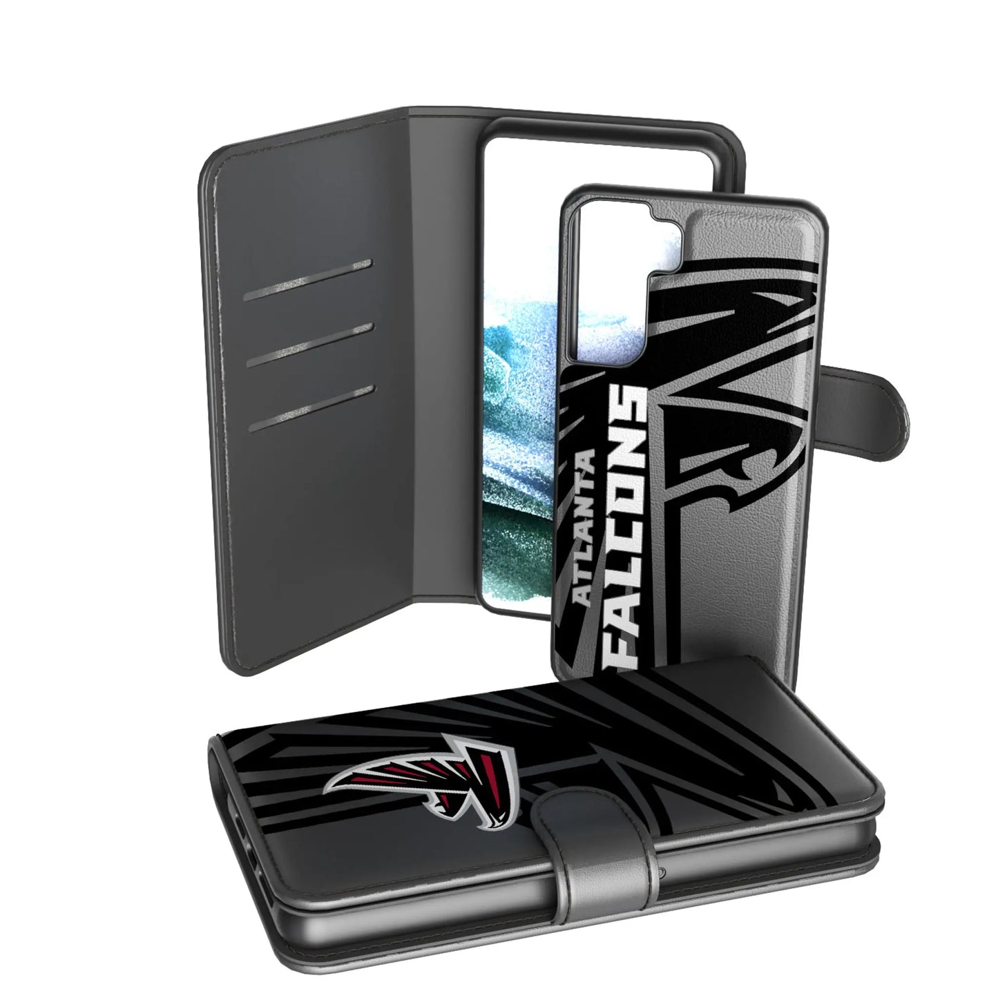 Atlanta Falcons Monocolor Tilt Wallet Phone Case for Apple iPhone