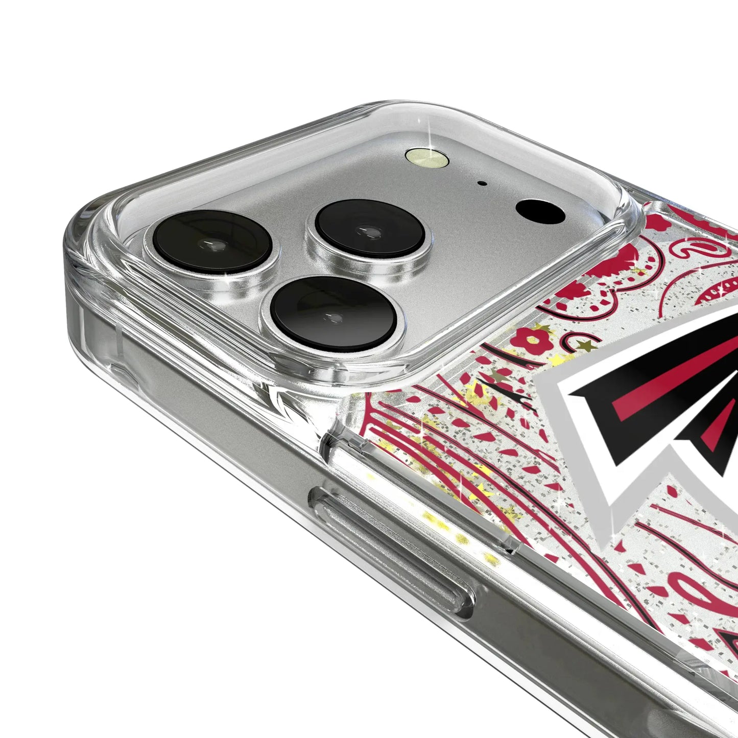 Atlanta Falcons Paisley Glitter Phone Case for Apple iPhone