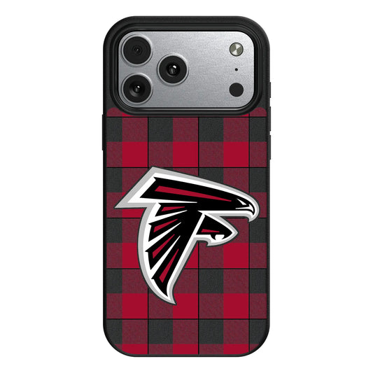 Atlanta Falcons Plaid MagSafe Compatible Phone Case for Apple iPhone