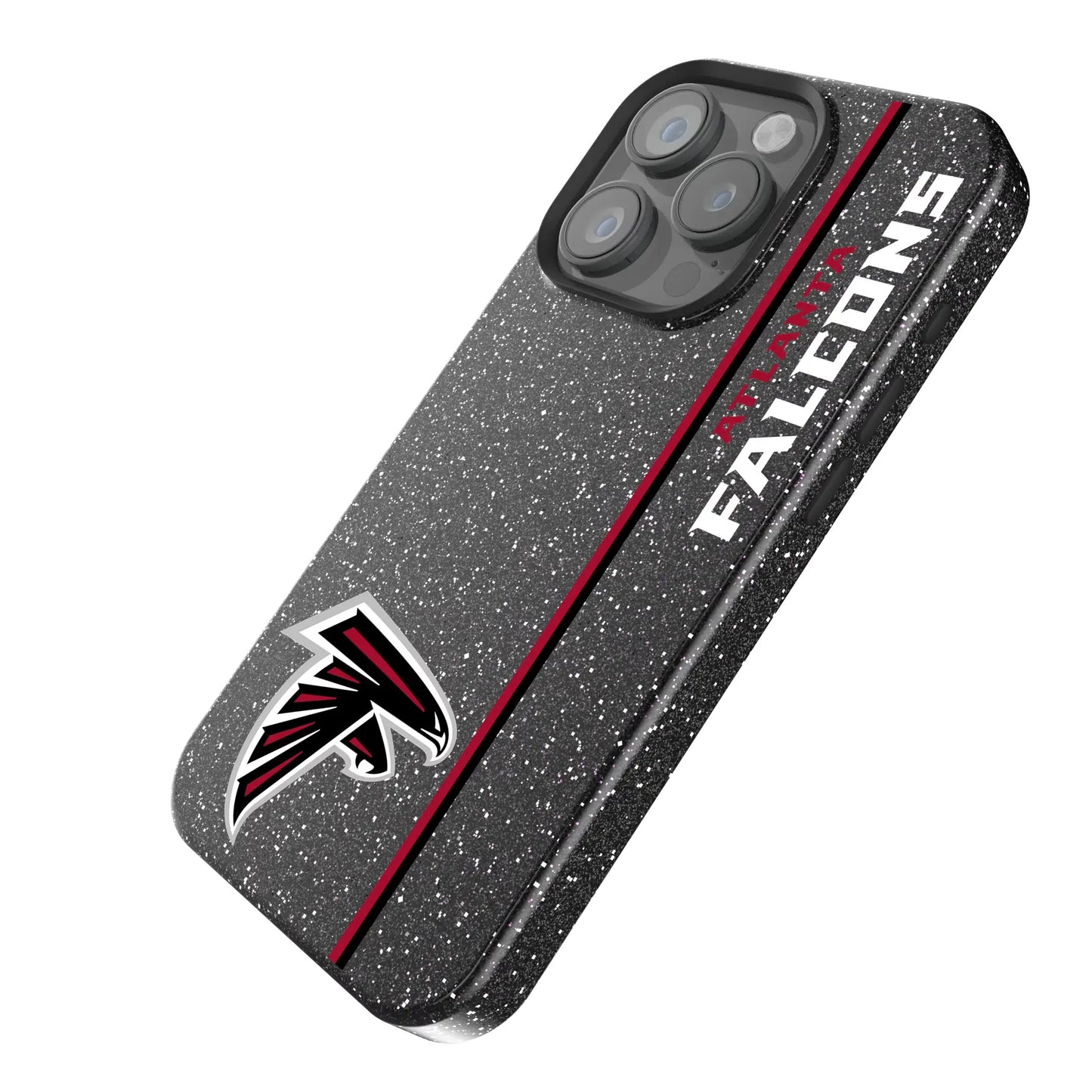 Atlanta Falcons Sidebar Black Bling Phone Case for Apple iPhone