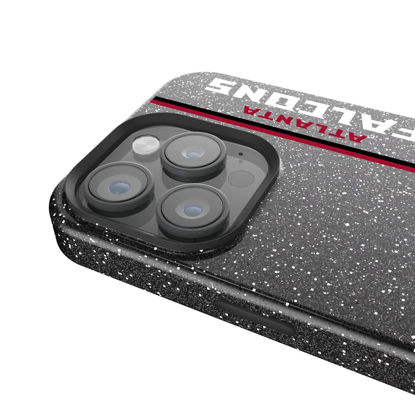 Atlanta Falcons Sidebar Black Bling Phone Case for Apple iPhone