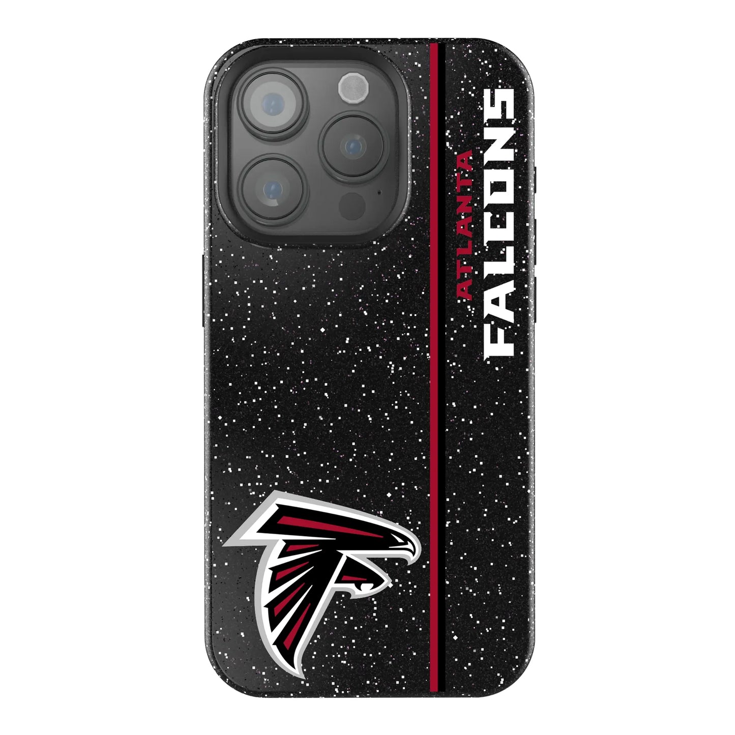 Atlanta Falcons Sidebar Black Bling Phone Case for Apple iPhone