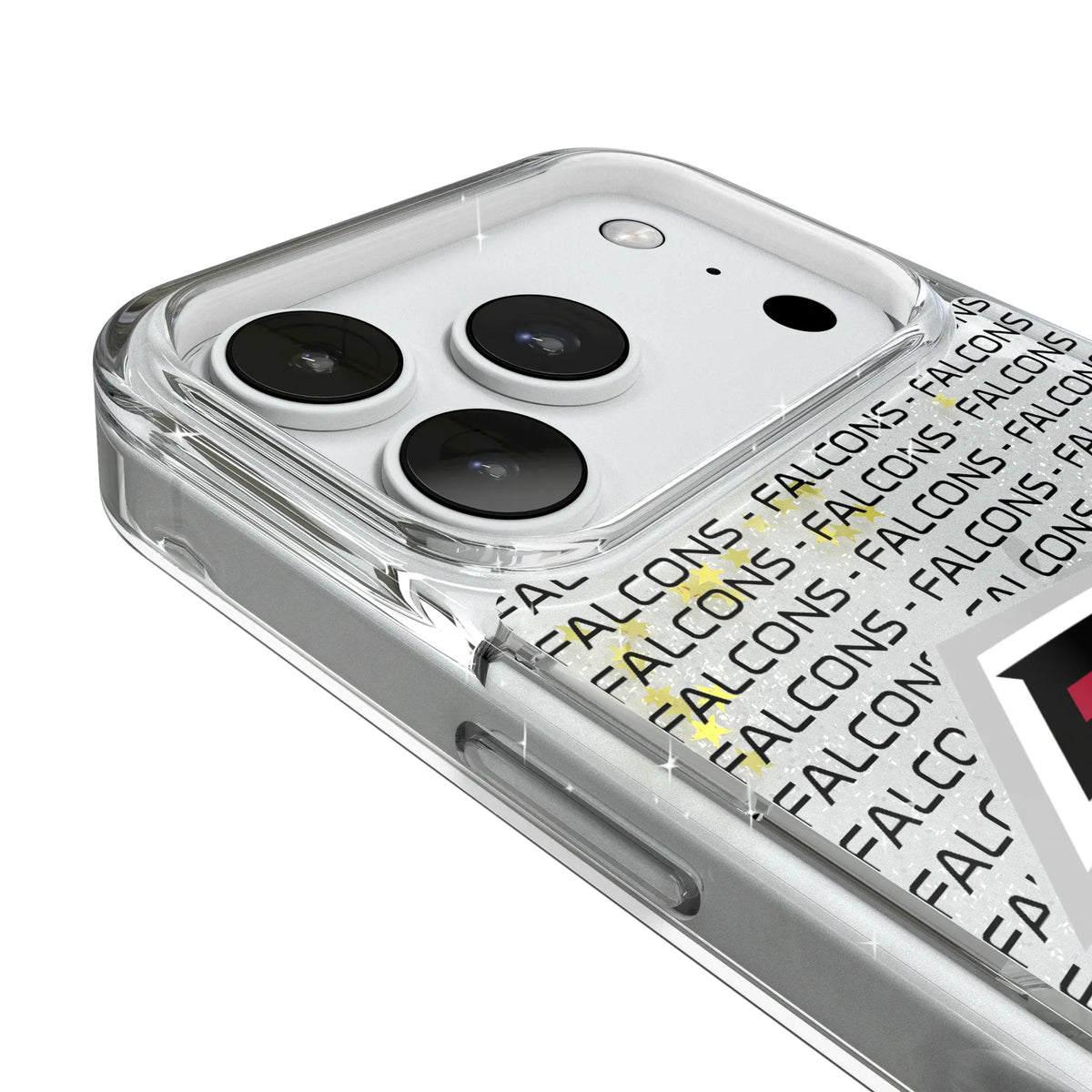 Atlanta Falcons Text Backdrop Glitter Phone Case for Apple iPhone