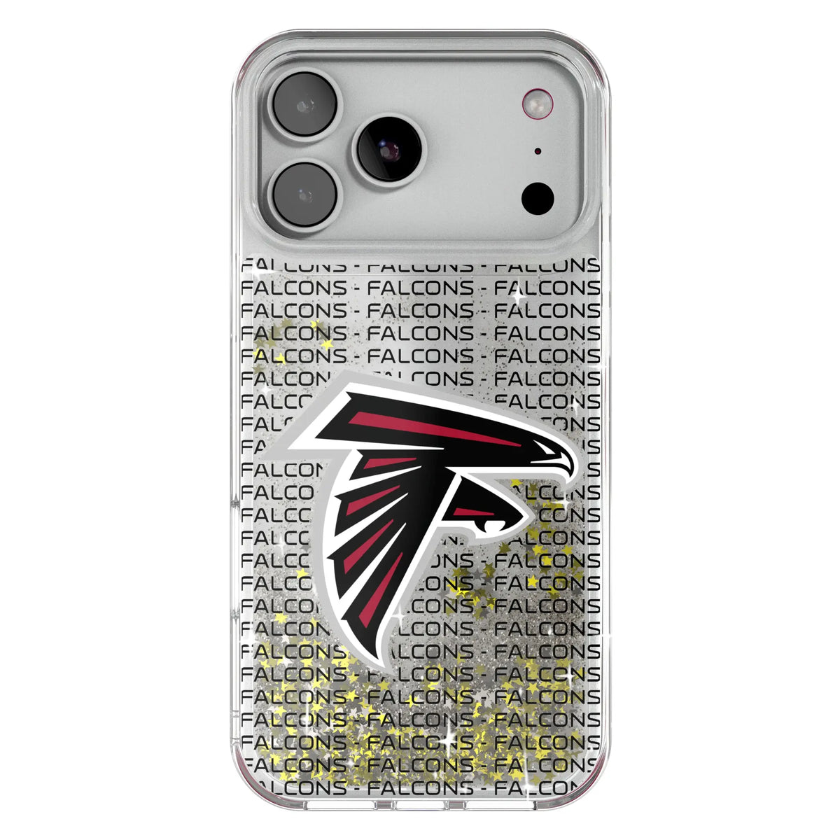 Atlanta Falcons Text Backdrop Glitter Phone Case for Apple iPhone