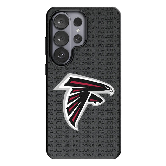Atlanta Falcons Text Backdrop MagSafe Compatible Phone Case for Samsung Galaxy
