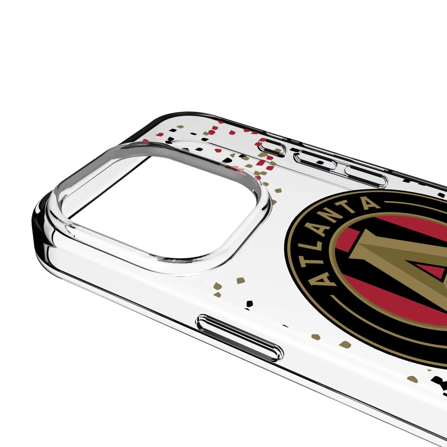 Atlanta United FC Confetti Clear Phone Case for Apple iPhone