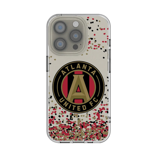 Atlanta United FC Confetti Clear Phone Case for Apple iPhone