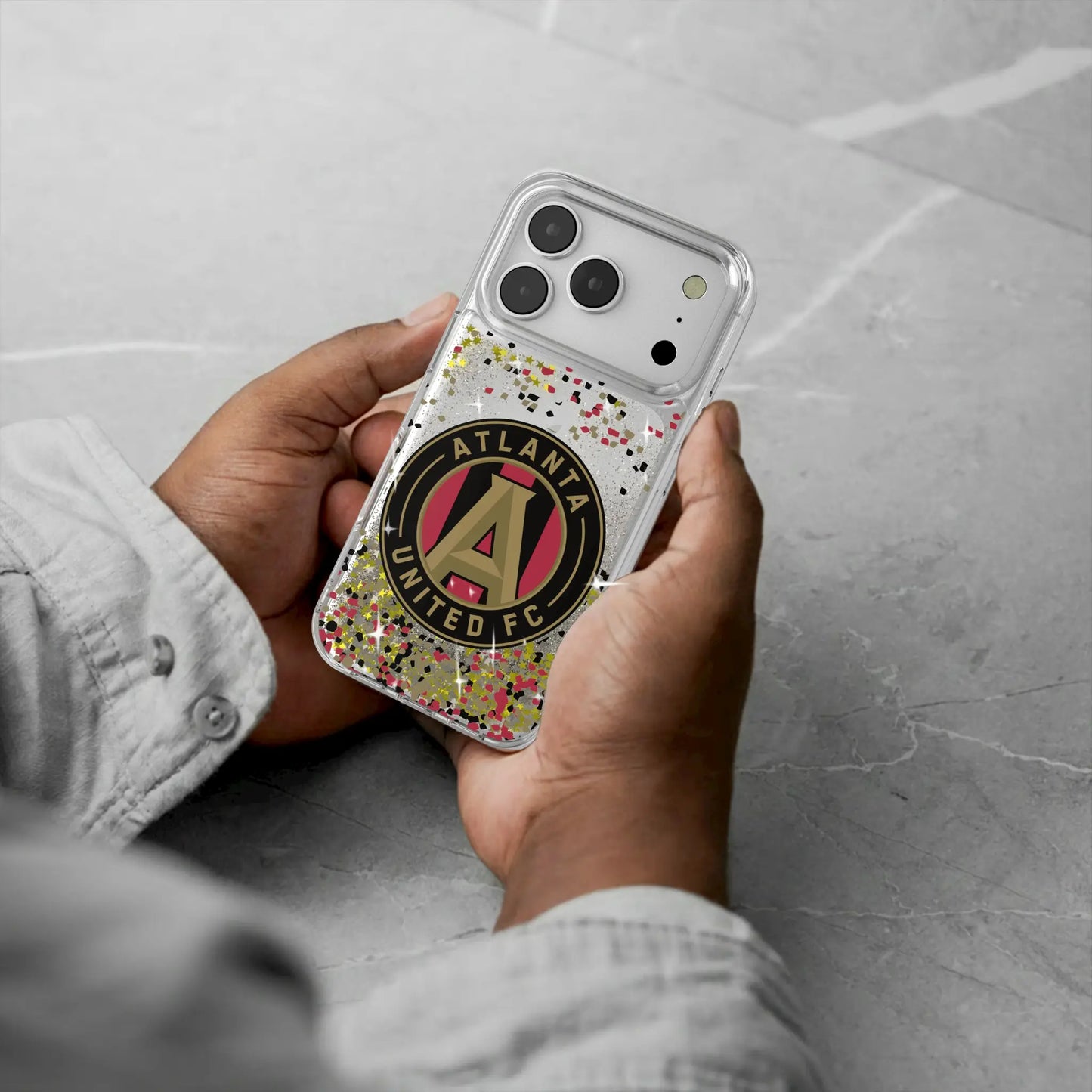 Atlanta United FC Confetti Glitter Phone Case for Apple iPhone
