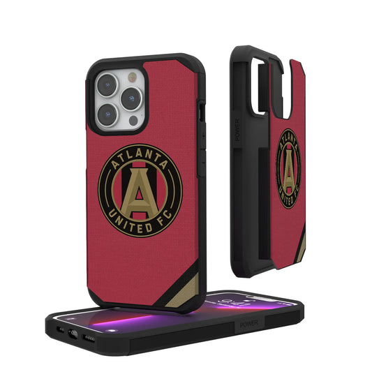 Atlanta United FC Diagonal Stripe Rugged Phone Case for Apple iPhone