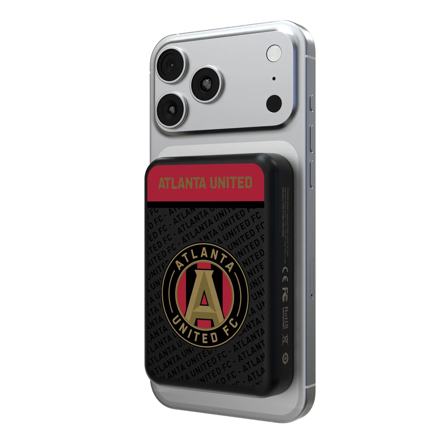 Atlanta United FC Endzone Plus Wireless Mag Power Bank