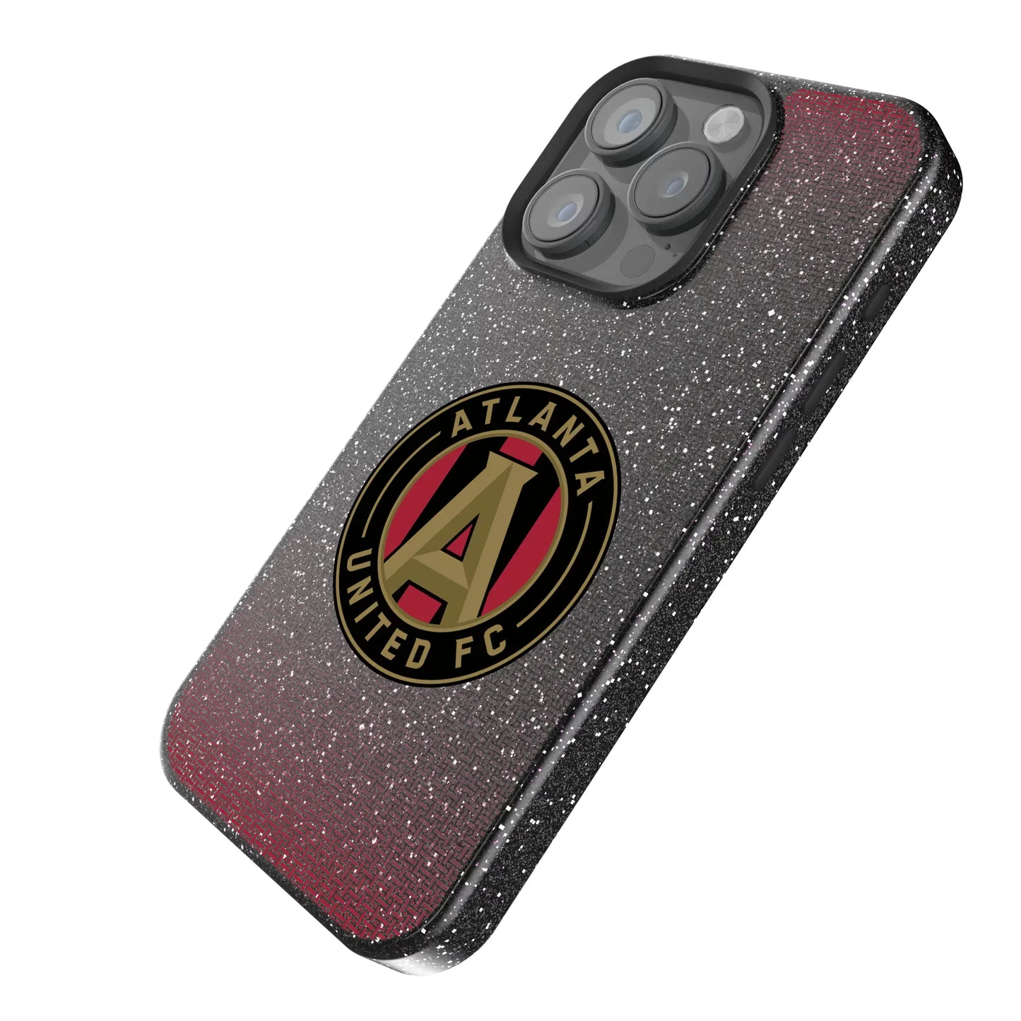 Atlanta United FC Linen Black Bling Phone Case for Apple iPhone