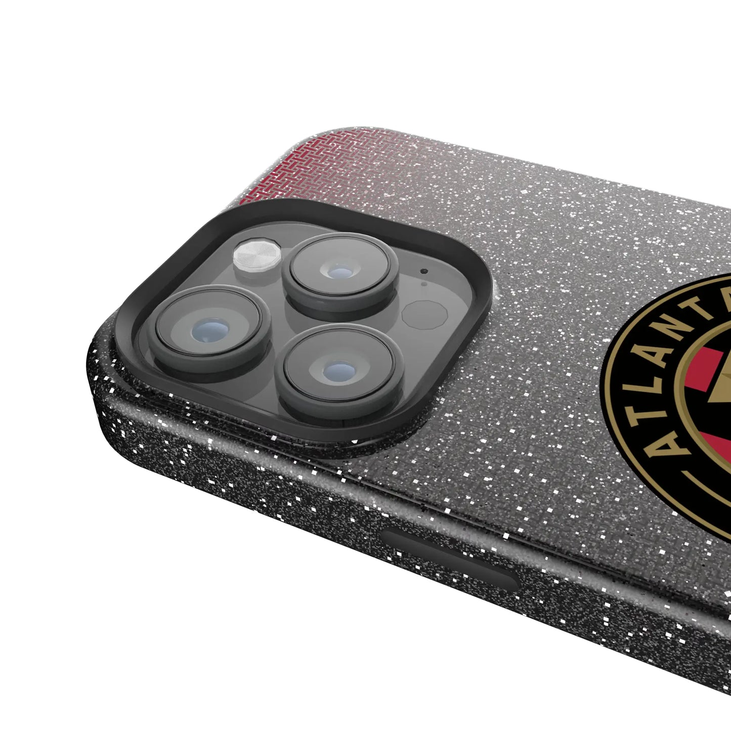 Atlanta United FC Linen Black Bling Phone Case for Apple iPhone