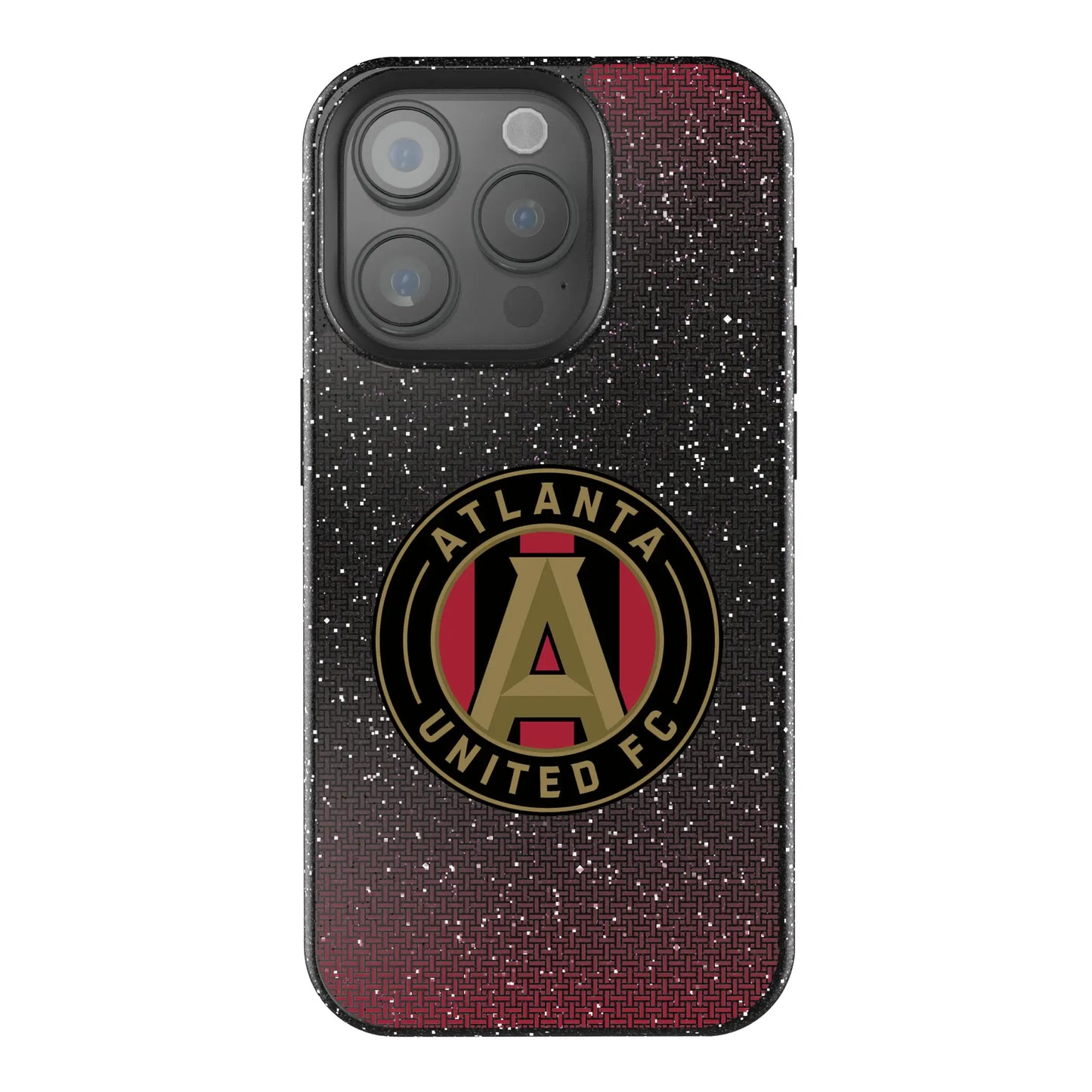 Atlanta United FC Linen Black Bling Phone Case for Apple iPhone