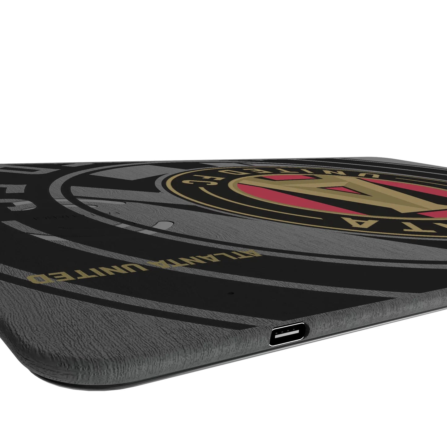 Atlanta United FC Monocolor Tilt 15-Watt Wireless Charger and Mouse Pad