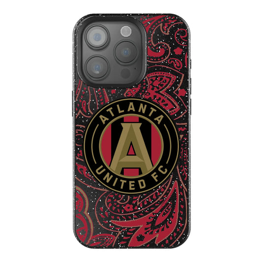 Atlanta United FC Paisley Black Bling Phone Case for Apple iPhone