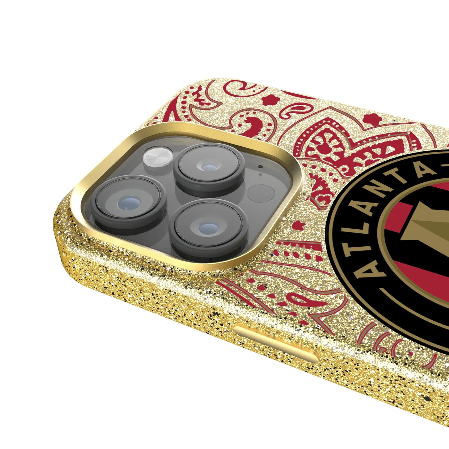 Atlanta United FC Paisley Bling Phone Case for Apple iPhone