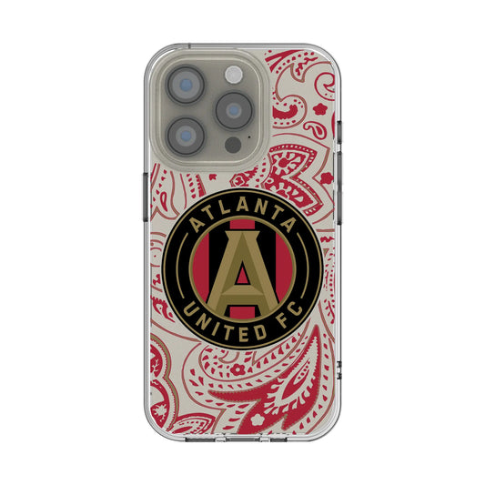 Atlanta United FC Paisley Clear Phone Case for Apple iPhone