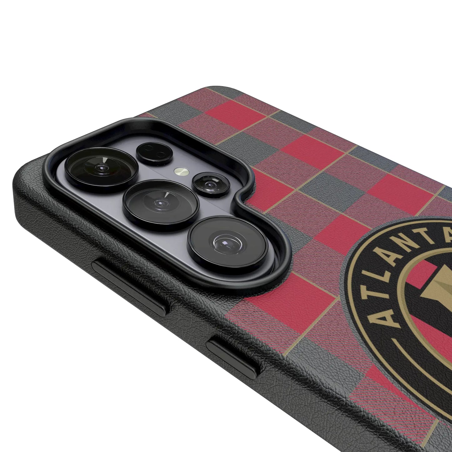Atlanta United FC Plaid MagSafe Compatible Phone Case for Samsung Galaxy