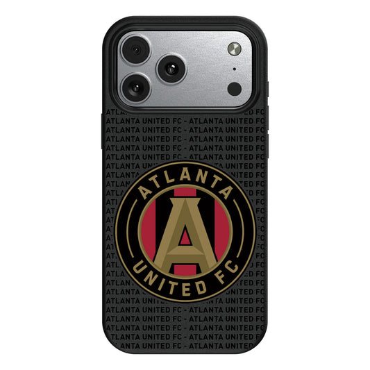 Atlanta United FC Text Backdrop MagSafe Compatible Phone Case for Apple iPhone