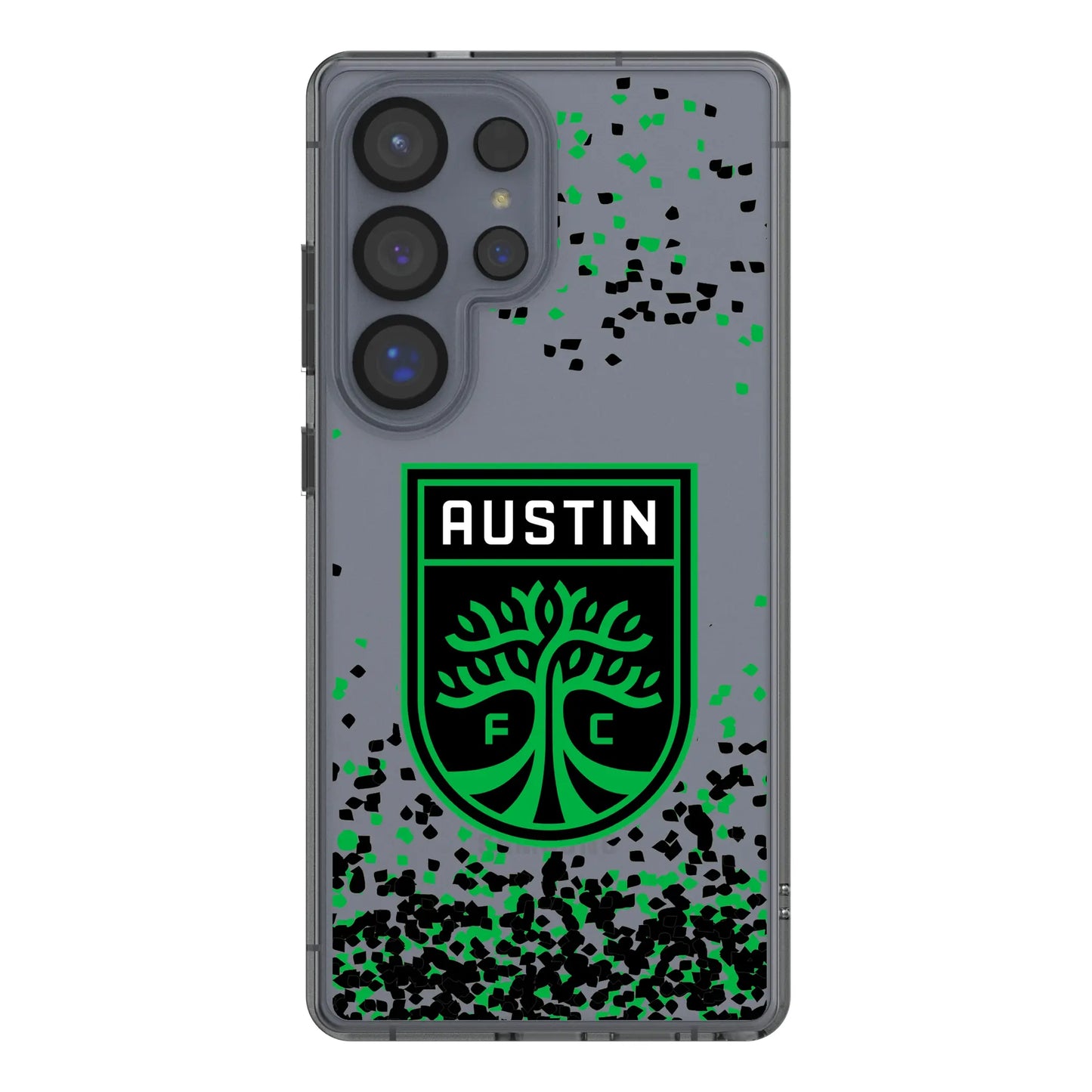 Austin FC Confetti Clear Phone Case for Samsung Galaxy