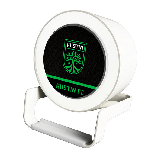 Austin FC Endzone Solid Night Light Charger and Bluetooth Speaker