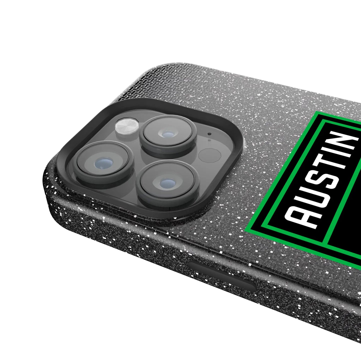 Austin FC Linen Black Bling Phone Case for Apple iPhone
