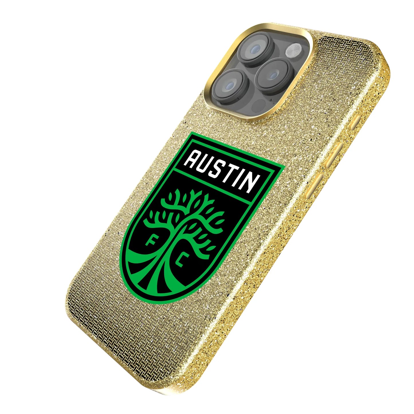 Austin FC Linen Bling Phone Case for Apple iPhone