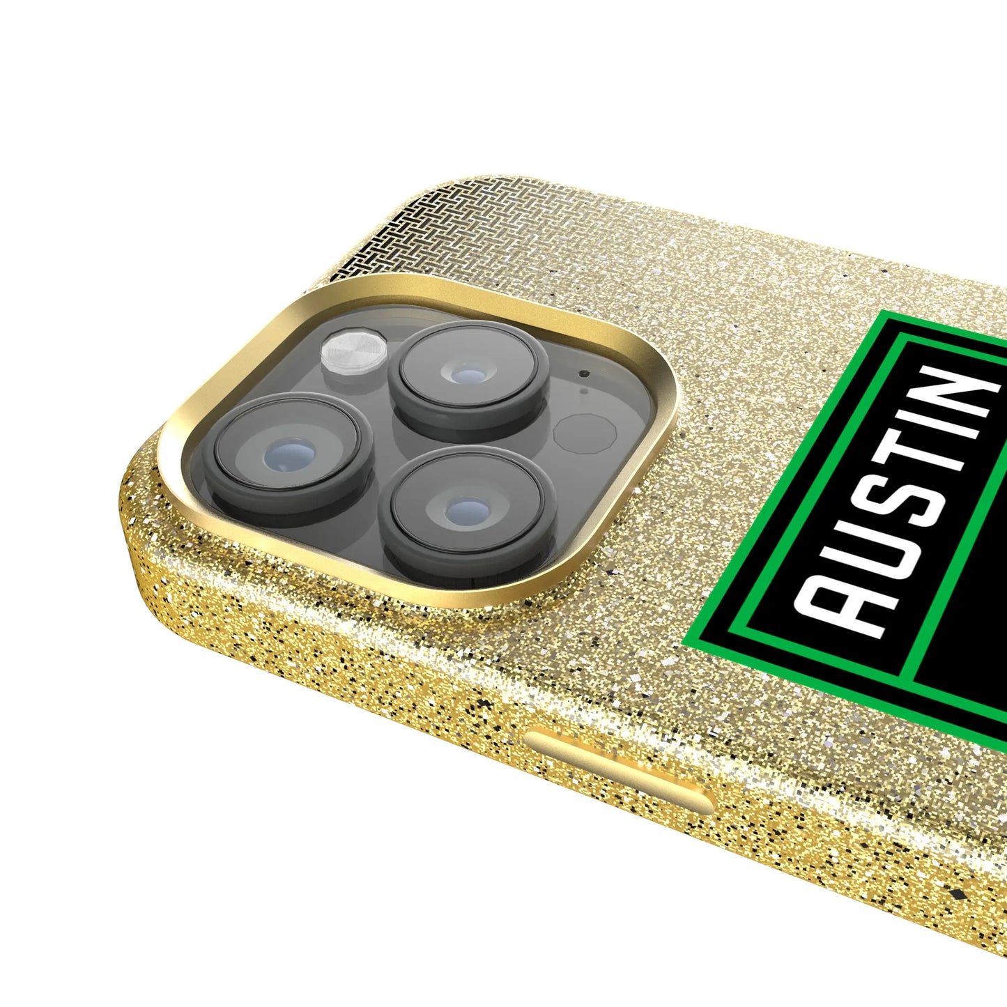 Austin FC Linen Bling Phone Case for Apple iPhone