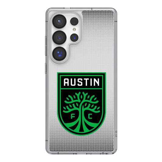 Austin FC Linen Clear Phone Case for Samsung Galaxy