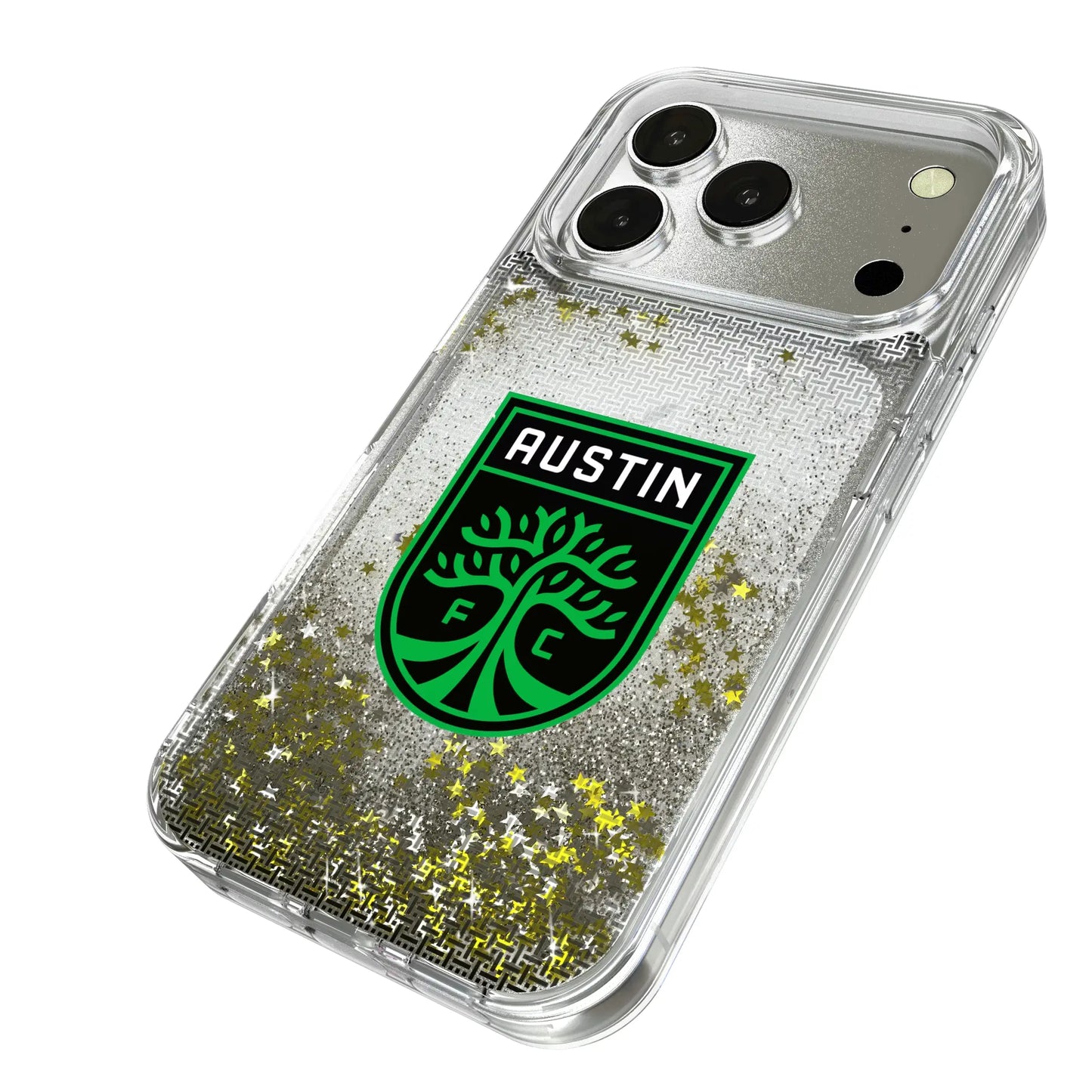 Austin FC Linen Glitter Phone Case for Apple iPhone
