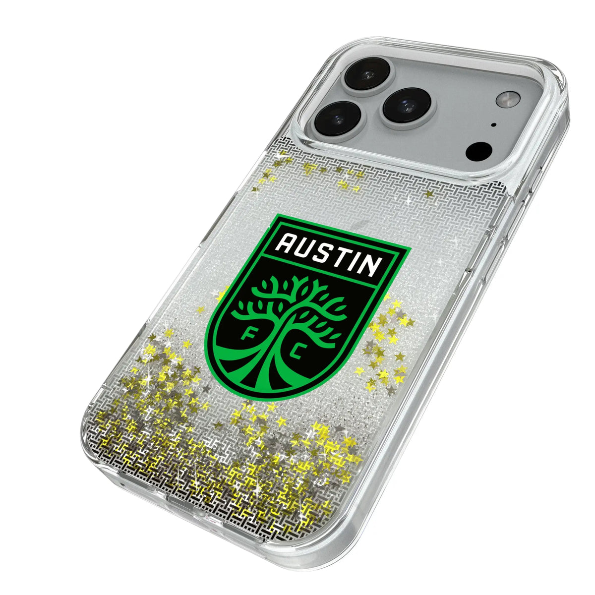Austin FC Linen Glitter Phone Case for Apple iPhone