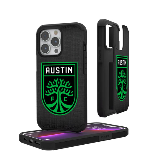 Austin FC Linen Rugged Phone Case for Apple iPhone