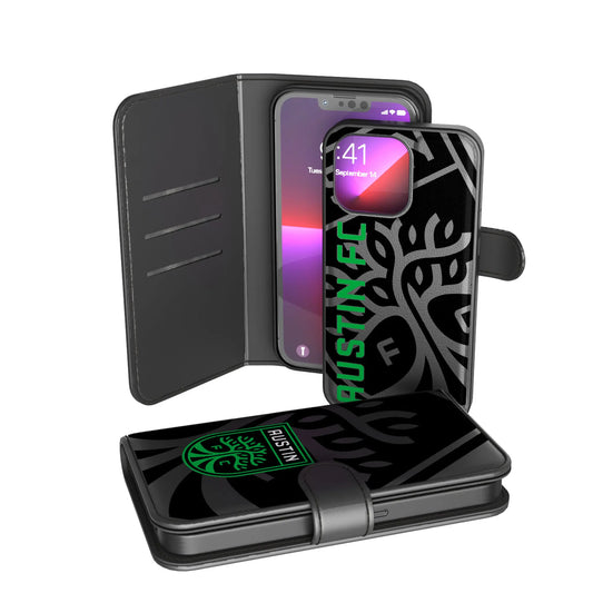Austin FC Monocolor Tilt Wallet Phone Case for Apple iPhone