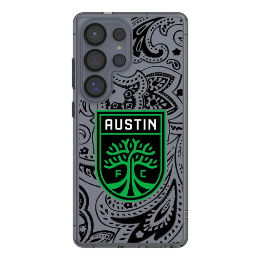 Austin FC Paisley Clear Phone Case for Samsung Galaxy