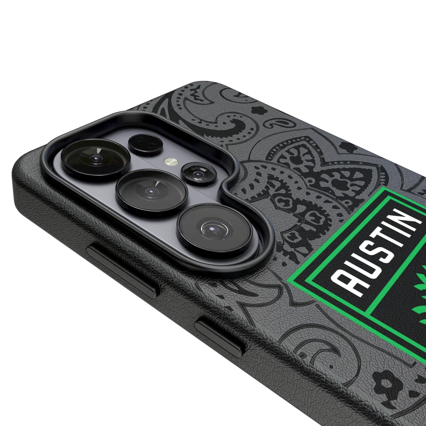 Austin FC Paisley MagSafe Compatible Phone Case for Samsung Galaxy