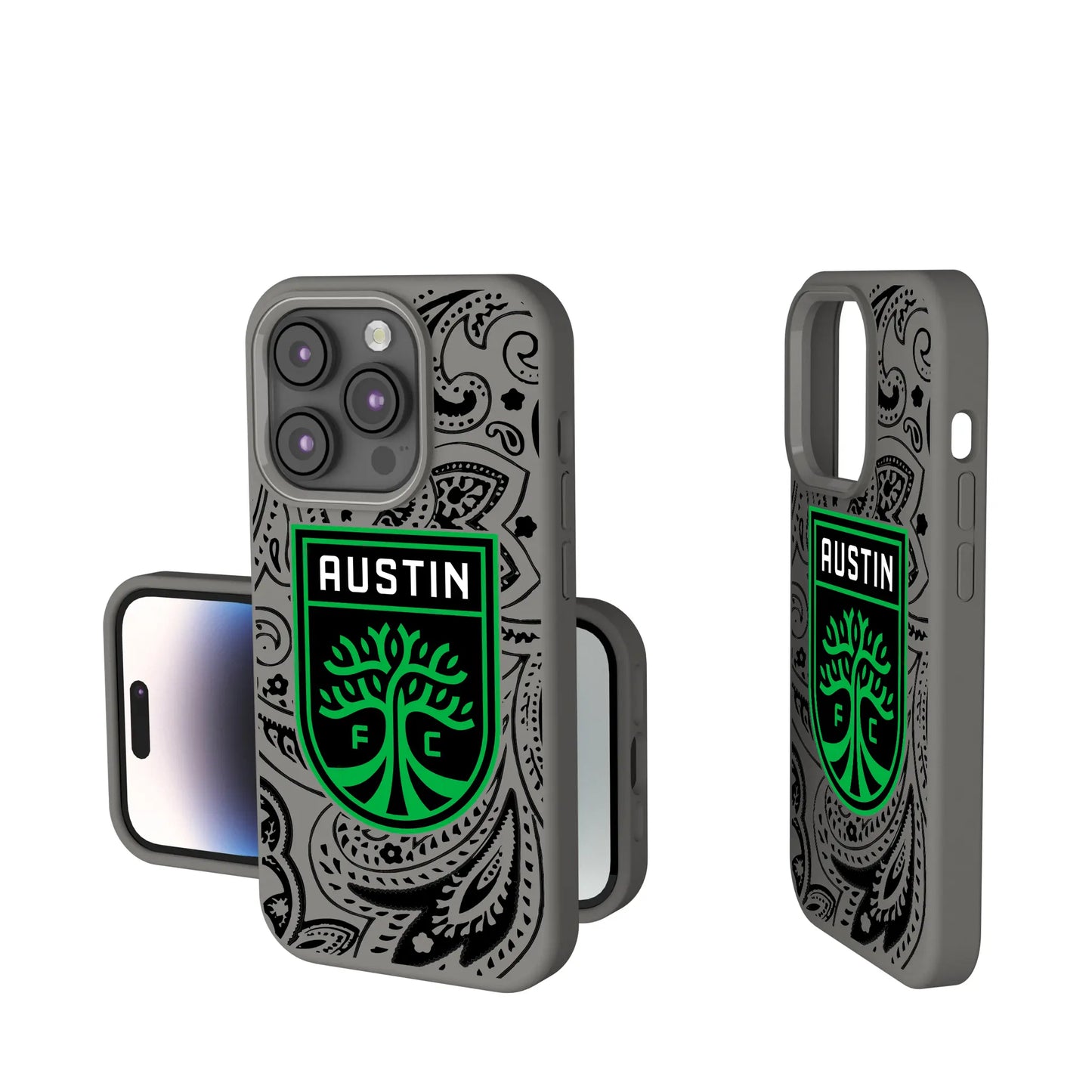 Austin FC Paisley Soft Touch Phone Case for Apple iPhone