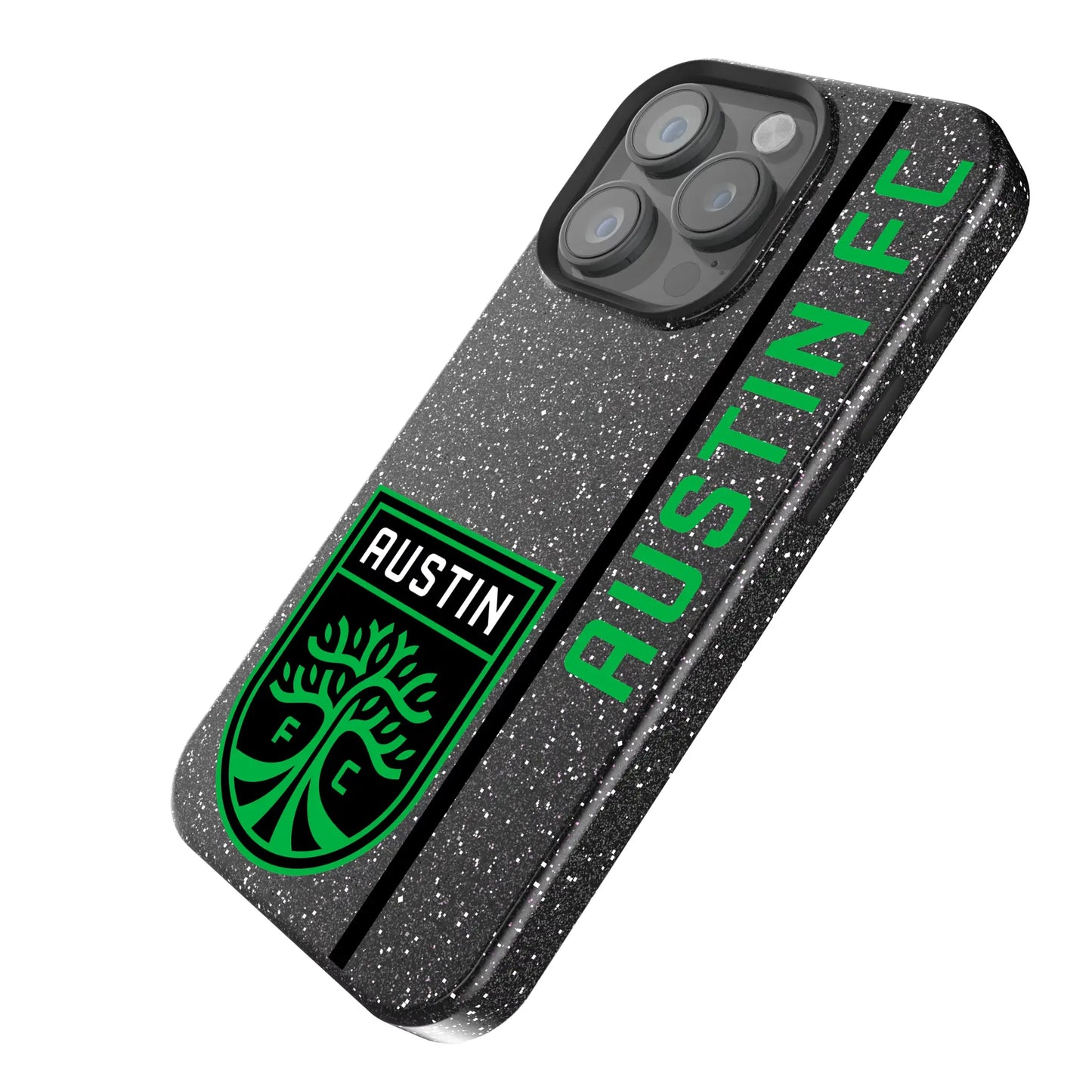 Austin FC Sidebar Black Bling Phone Case for Apple iPhone
