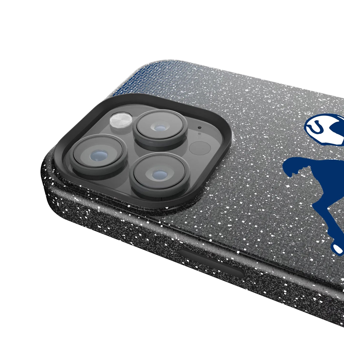 Baltimore Colts 1946 Historic Collection Linen Black Bling Phone Case for Apple iPhone