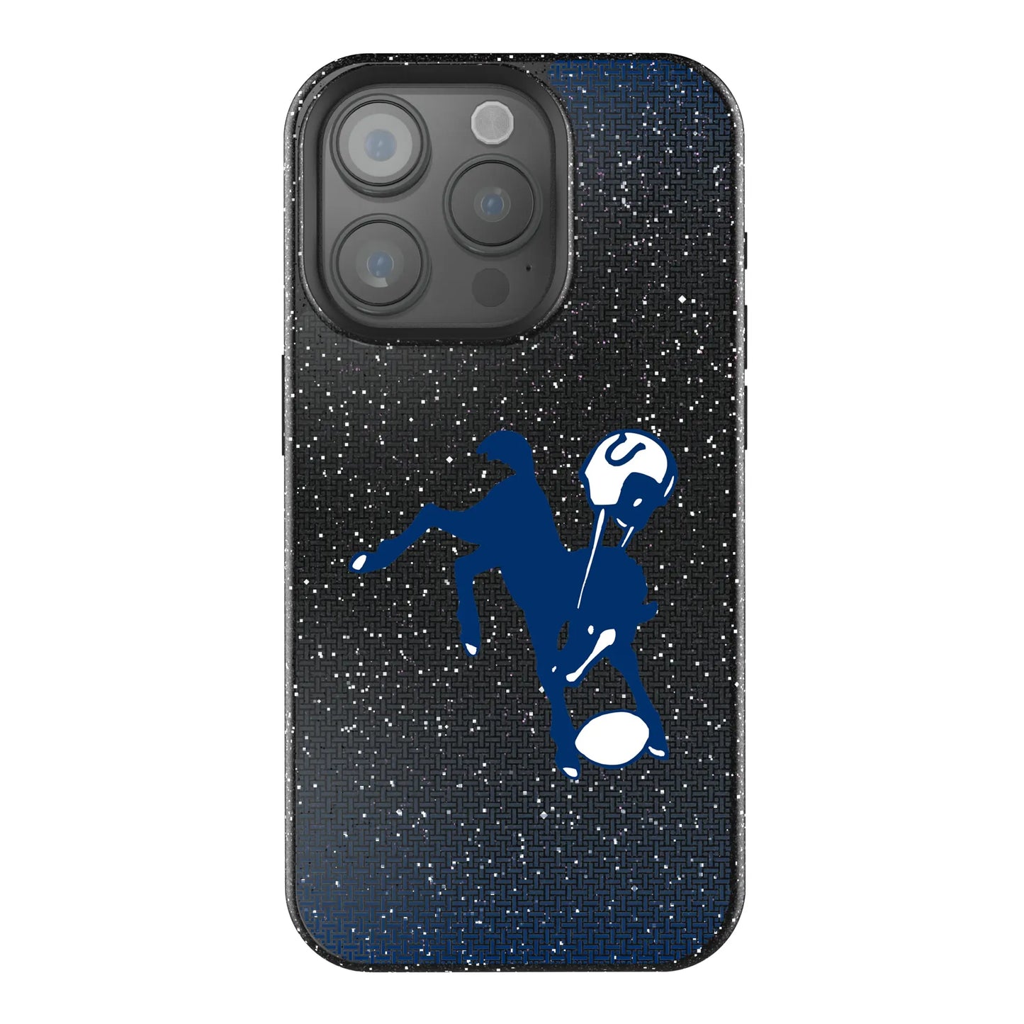 Baltimore Colts 1946 Historic Collection Linen Black Bling Phone Case for Apple iPhone