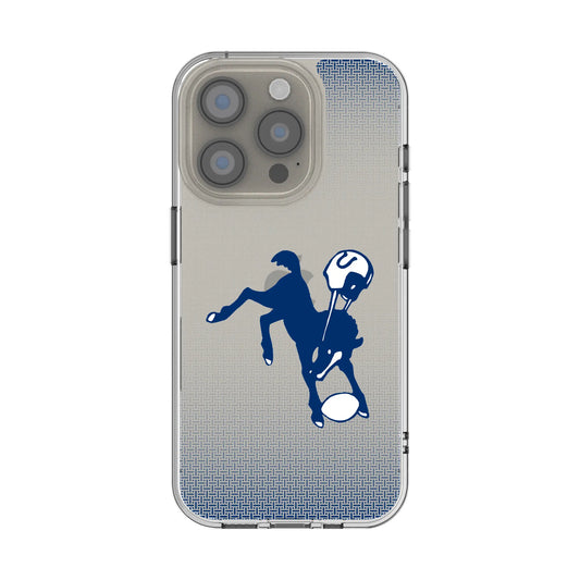 Baltimore Colts 1946 Historic Collection Linen Clear Phone Case for Apple iPhone