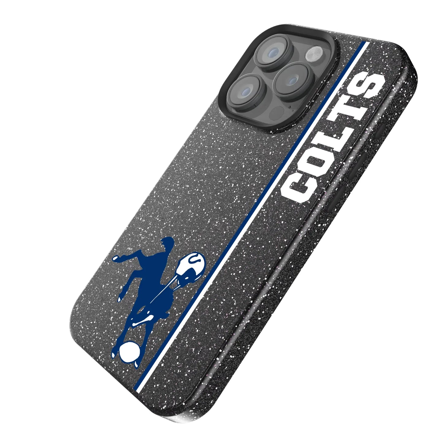 Baltimore Colts 1946 Historic Collection Sidebar Black Bling Phone Case for Apple iPhone
