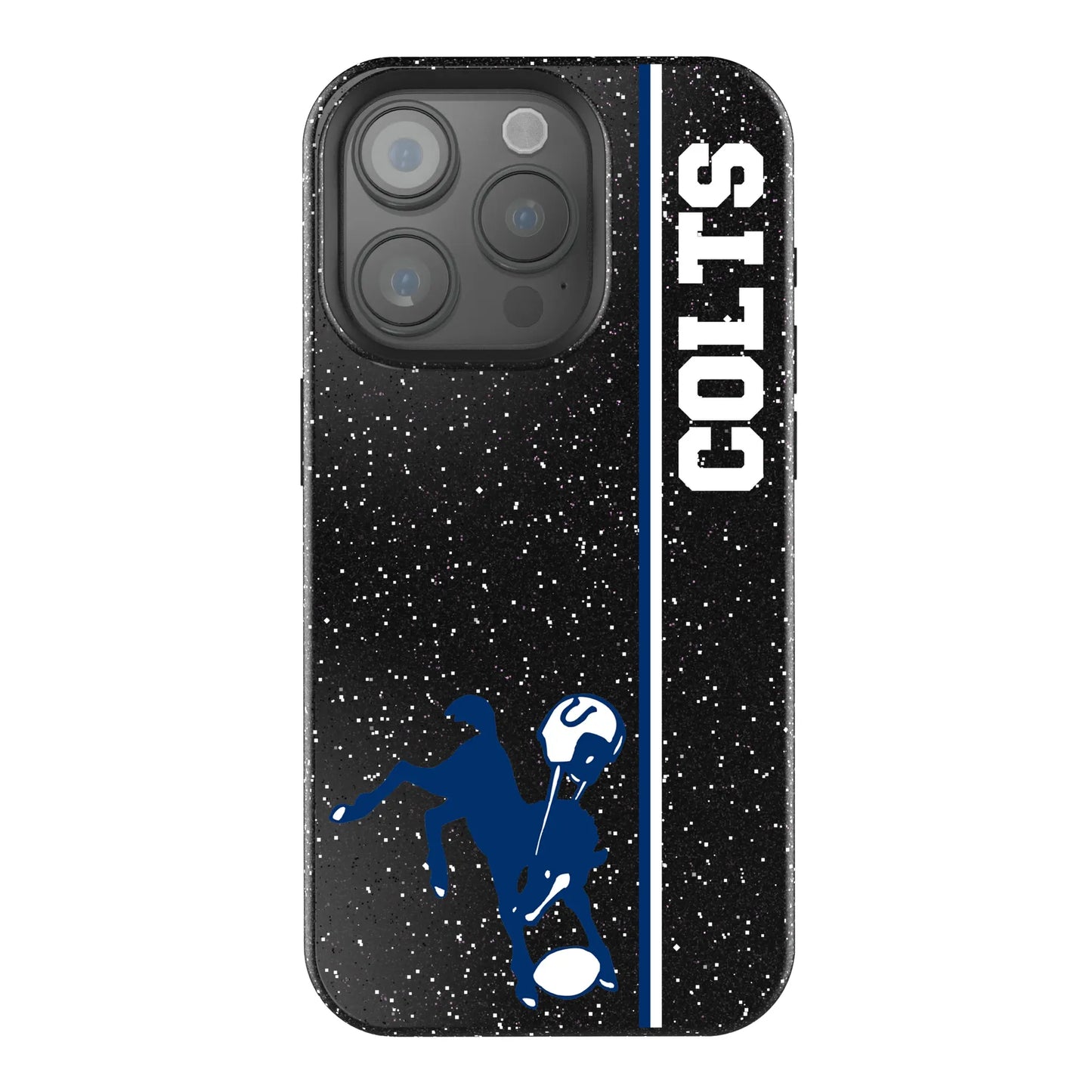 Baltimore Colts 1946 Historic Collection Sidebar Black Bling Phone Case for Apple iPhone