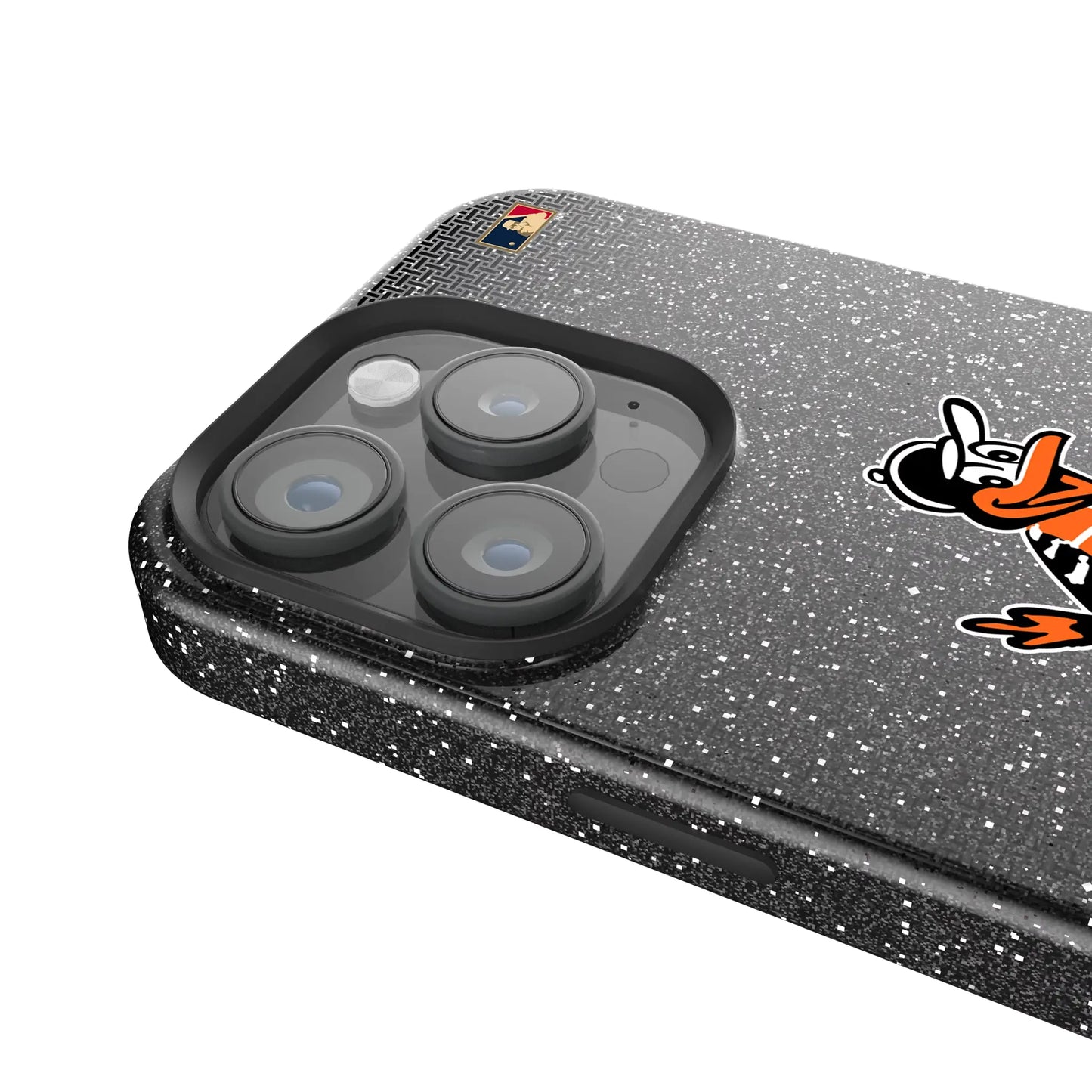 Baltimore Orioles 1954-1963 - Cooperstown Collection Linen Black Bling Phone Case for Apple iPhone